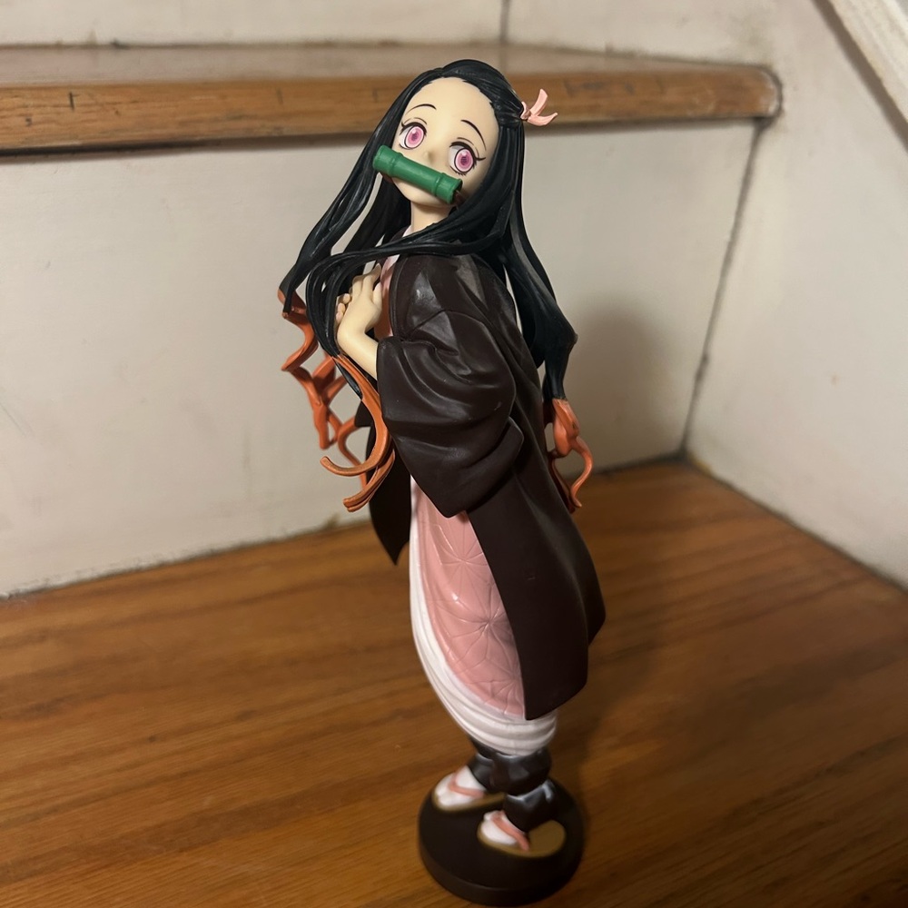 Anime Figure with Pink and Brown Outfit